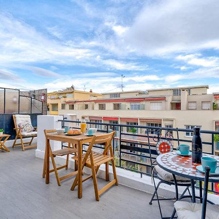 Top Floor Terrace - Dernier Etage Terrasse Cosy Nizza Exterior foto