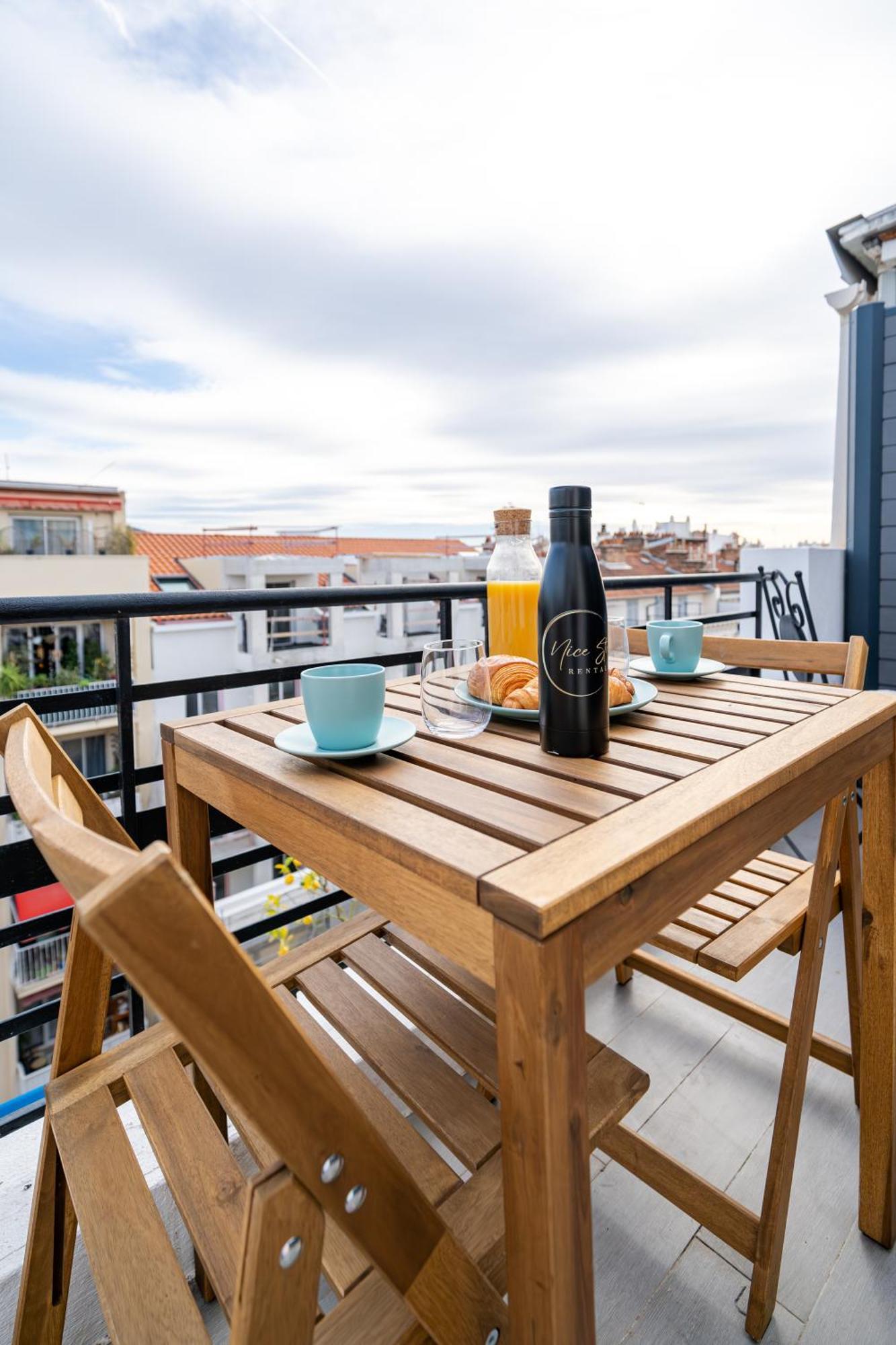 Top Floor Terrace - Dernier Etage Terrasse Cosy Nizza Exterior foto